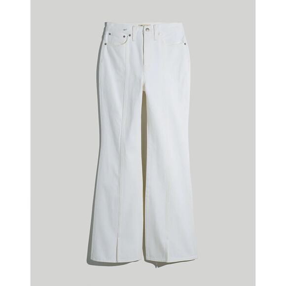 Madewell white high rise Baggy Flare Jeans size 26/US Small - Picture 12 of 13
